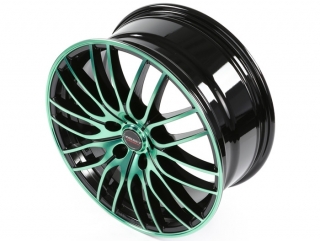 Borbet CW 4/5 Black Green Glossy